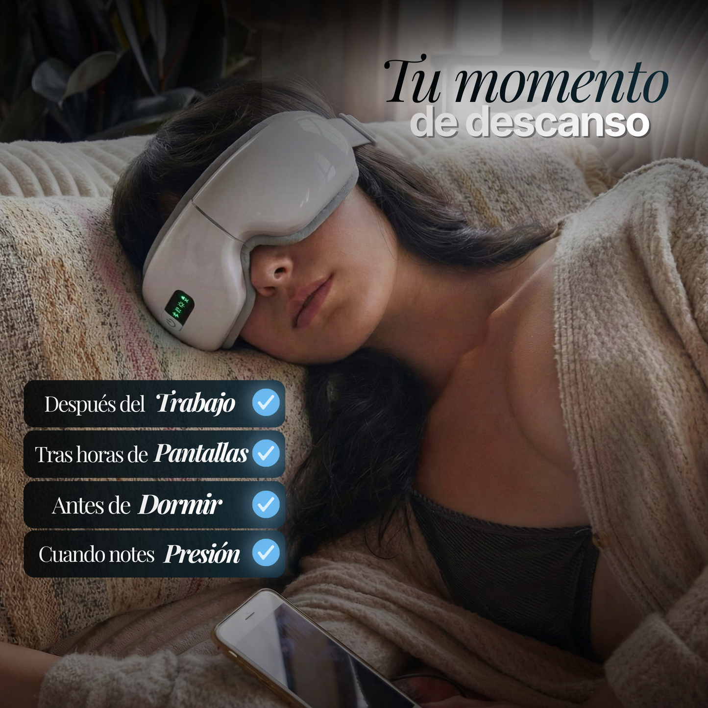 SUAVÉA™ Masajeador Ocular Relajante