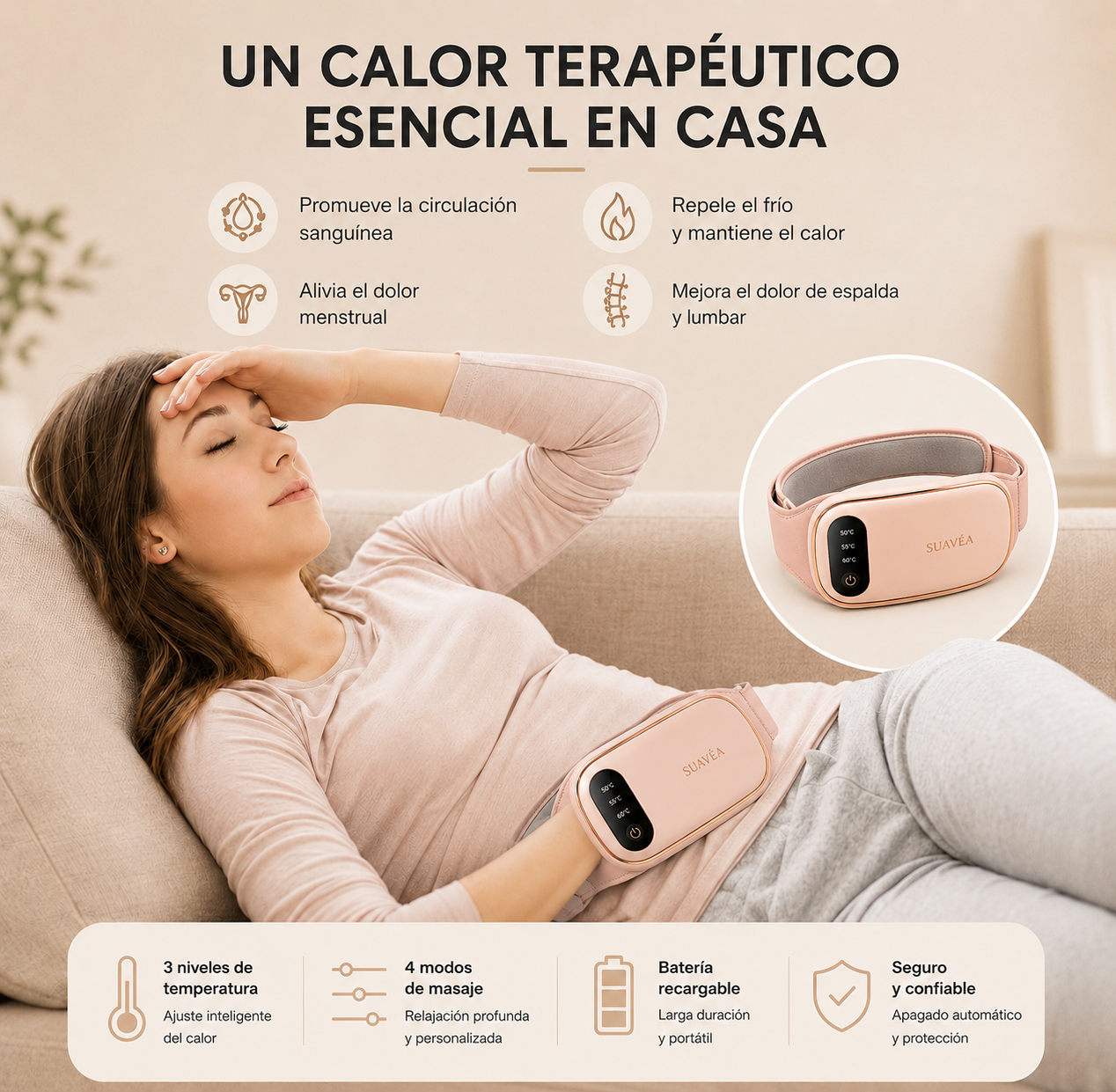 Cinturón Calmante Menstrual SUAVÉA™